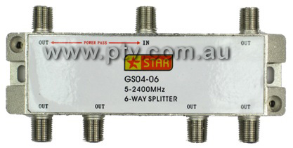 Star GS04-06 6 Way Splitter